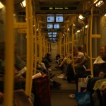 Même à Berlin y'a la télé dans le métro