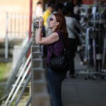 Julie en train de faire une n-ième photo du Todai-ji