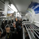 On a osé le métro en heure de pointe