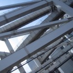 Les voies du monorail de Chiba