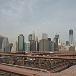 Le Financial District depuis le Brooklyn Bridge