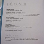 Au menu