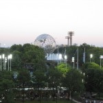 Flushing Meadows Corona Park vu depuis le Central Arthur Ashe