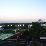 Flushing Meadows Corona Park vu depuis le Central Arthur Ashe