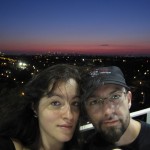 Au fond à gauche la Freedom Tower et à droite les points rouge c'est le Queensboro Bridge